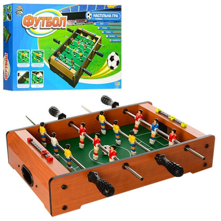 фото Детский настольный футбол LIMO TOY HG 235AN деревянный на штангах