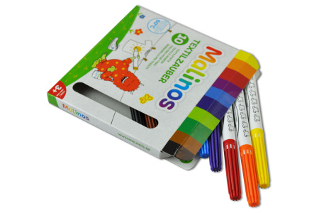 фото Фломастеры текстильные Malinos Textil 10 шт