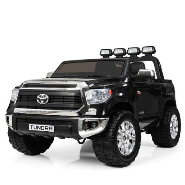 Детский электромобиль внедорожник Toyota Tundra JJ2255EBLR-2 кожаное сиденье (черный)