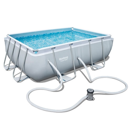 фото Каркасный бассейн Bestway 56629 с фильтр-насосом (282-196-84 см)