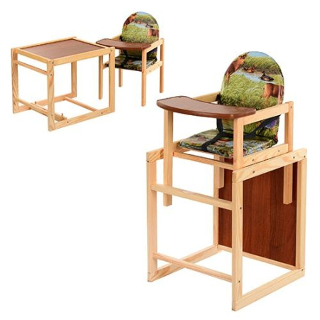 фото Стульчик для кормления Vivast V-001-5 (олени с птицами)