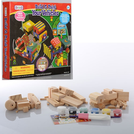 фото Набор для творчества MK 0119 деревянный (клей, краски, кисточка)