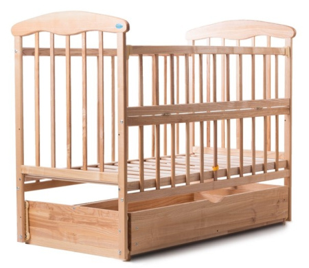 фото Кровать Наталка Откидная Боковина, с маятником и ящиком Ясень светлая 20111