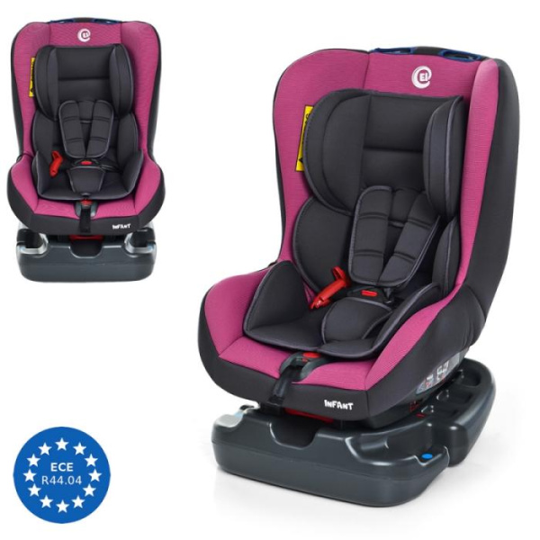 Автокресло для ребенка El Camino ME 1010 INFANT Pink Shadow до 18 кг (серо-розовое)
