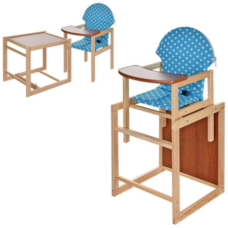 фото Стульчик для кормления Vivast M V-002-22 трансформер (голубо-белый)