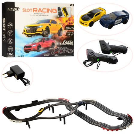 фото Детский гоночный трек JJ109-2 от сети машинки с пультами (125-90 см)