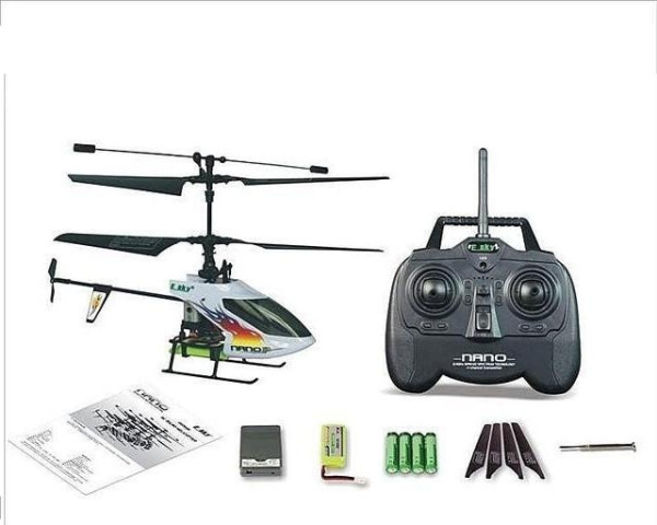 Радиоуправляемый вертолет E-SKY 002648 - B White, NANO 2.4Ghz RTF MODE2