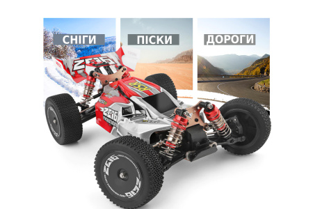 фото Машинка на радиоуправлении 1:14 багги WL Toys 144001 4WD (зеленый)