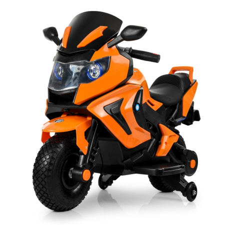 фото Мотоцикл для детей BMW M 3681AL-7 надувные колеса два мотора (оранжевый)