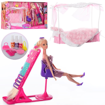 фото Диван для куклы 66875 с краской для волос и аксессуарами