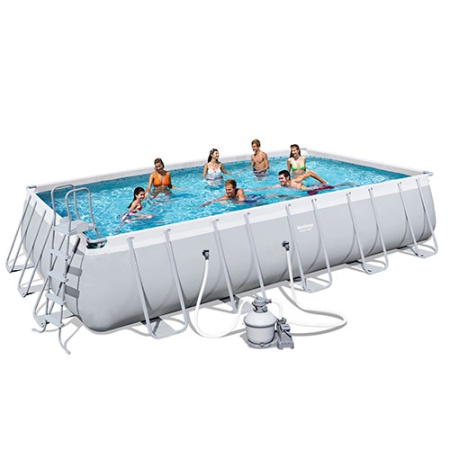 фото Каркасный бассейн Bestway 56471 с насосом-фильтром (671-366 см)