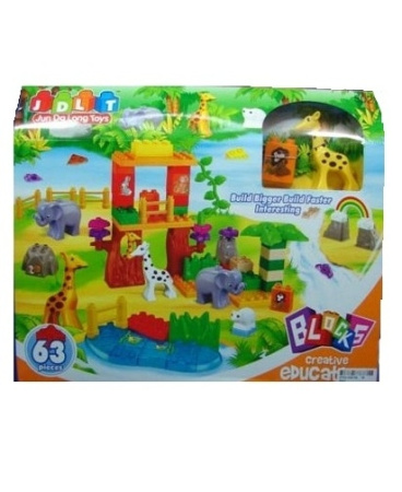 фото Детский конструктор JDLT 5021 "Зоопарк" (63 дет.)