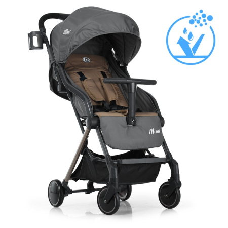 фото Коляска детская El Camino ME 1036 MIMI Sand прогулочная книжка (серо-бежевая)