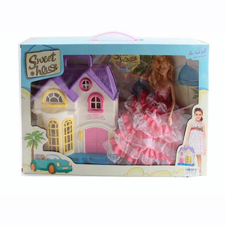 фото Домик с куклой 8601-1MK наряды и аксессуары