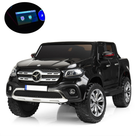 фото Полноприводный джип для детей Mercedes M 3996(MP4)EBLR-2 с монитором MP4 (черный)