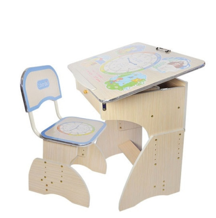 фото Детская парта трансформер HB 2890 регулируется по высоте, выдвижной ящик, мольберт
