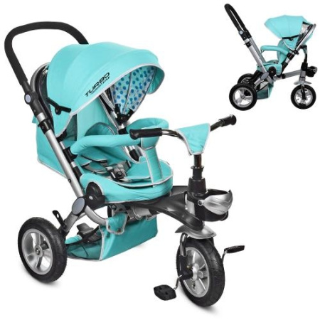 фото Детский велосипед трансформер Turbotrike M AL3645A-14 с надувными колесами (мятный)