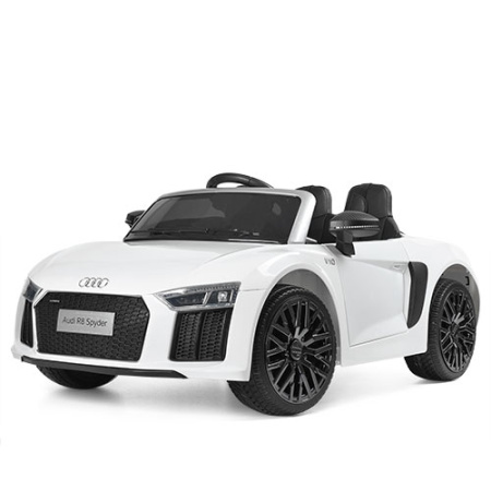 фото Детский автомобиль Audi R8 Spyder M 3449EBLR-1 колеса ЕВА и кожаное сиденье (белый) фото Детский автомобиль Audi R8 Spyder M 3449EBLR-1 колеса ЕВА и кожаное сиденье (белый)