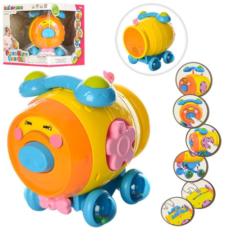 фото Развивающая свинка-бочонок 8007 с погремушками