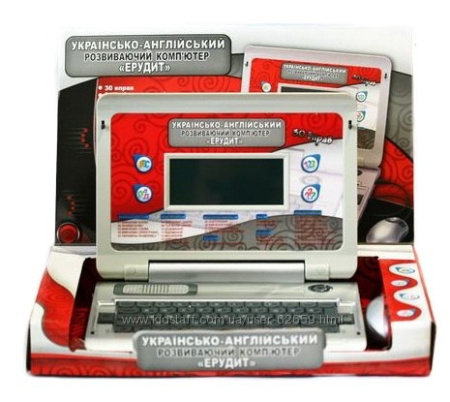 фото Детский Ноутбук 442543 U/8815 E с мышкойм англо-украинский