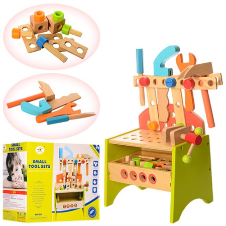 фото Деревянный набор инструментов MD 1067 с верстаком