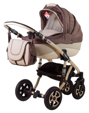 фото Коляска 2 в 1 Adamex Erika 836S Кожа 50% 40030