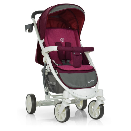 фото Коляска для детей El Camino ME 1011L ZETA Burgundy Red универсальная (бордовая)