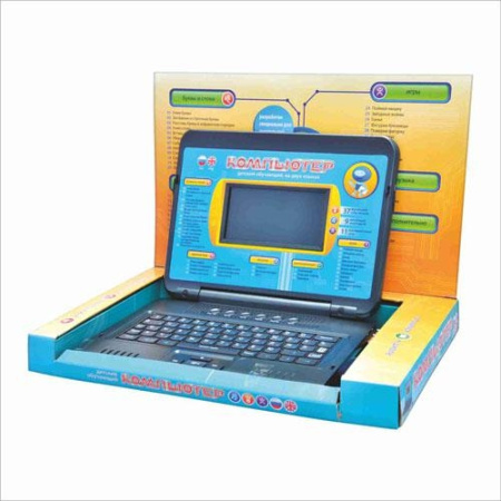 фото Детский развивающий ноутбук с мышкой, USB и наушниками 7072-7076, рус/англ