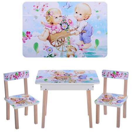 фото Детский столик со стульчиками VIVAST 503-18 детки