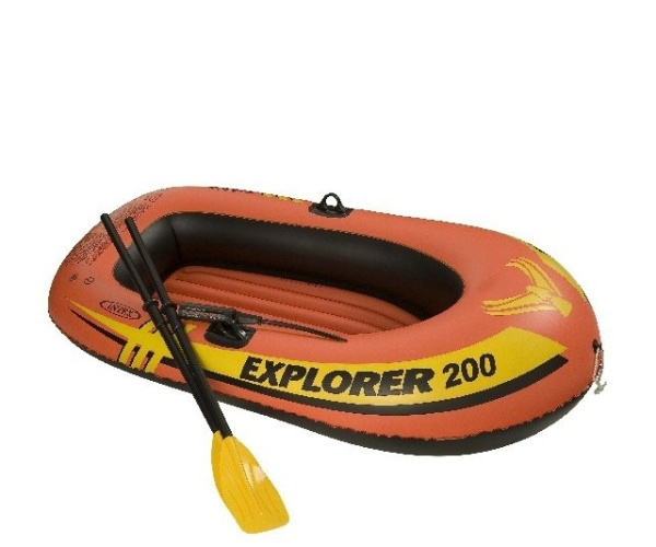 Лодка EXPLORER 58331, надувная, одноместная, весла, насос