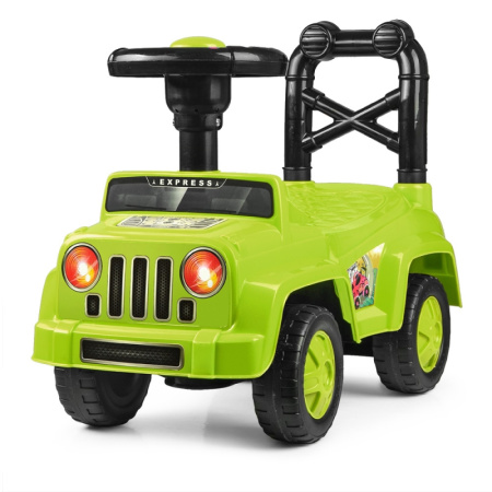 фото Детский джип толокар Q10-5 звук и пищалка (зеленый)