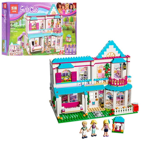 фото Конструктор для девочек 01014 дом фигурки (622 детали)