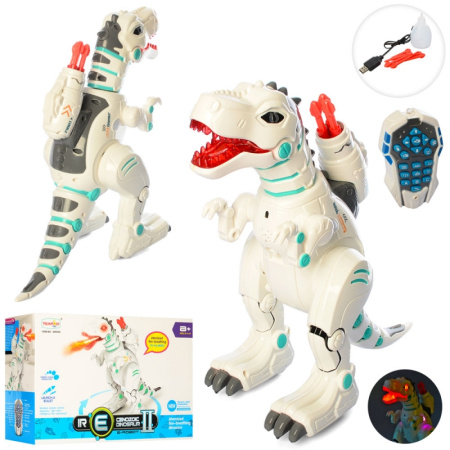 фото Динозавр на радиоуправлении 88002A ездит и стреляет пулями (41 см)