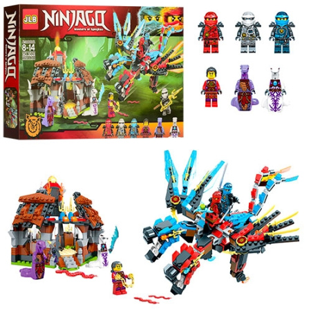 фото Конструктор для детей 3D28 Ninjago строение дракон (721 деталь)