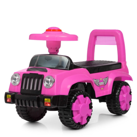 фото Каталка-толокар для детей Bambi Q11-1-8 с музыкой (розовый)