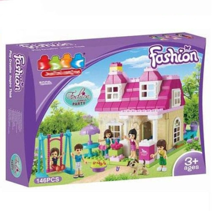 фото Детский конструктор "Модный дом" 5229 JDLT для девочек, 146 деталей
