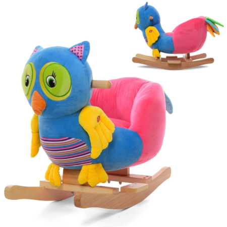 фото Детское кресло-качалка MP 1888 сова со звуком