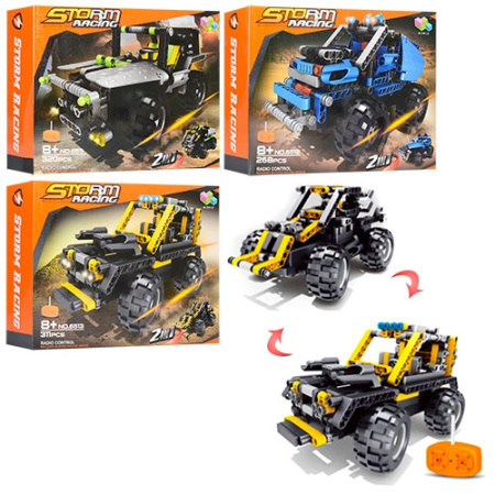 фото Конструктор для детей 6511-6513 джип на радиоуправлении (от 268 деталей)