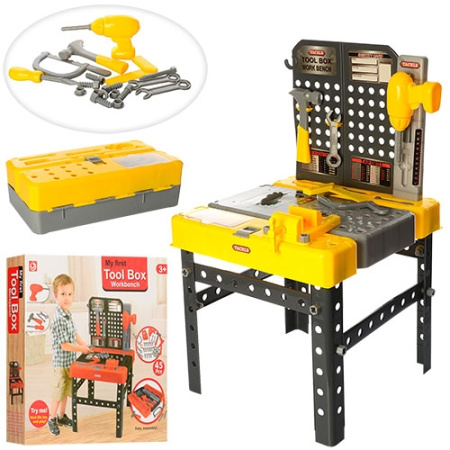 фото Детский набор инструментов 1528AB верстак (45 деталей)
