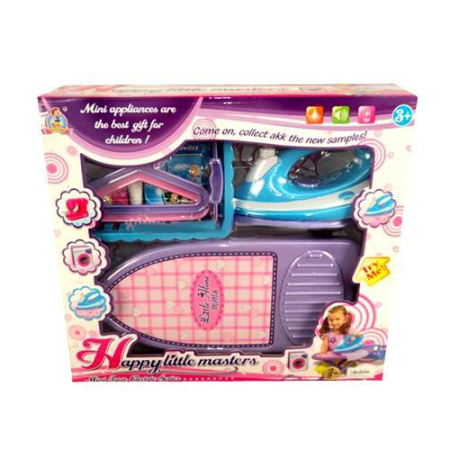 фото Набор 786395/6827 A  утюг, гладильная доска, корзина для белья и вешалки.