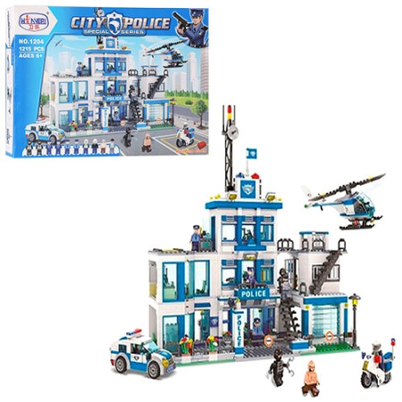 фото Конструктор для детей 1204 полицейский участок (1215 деталей)