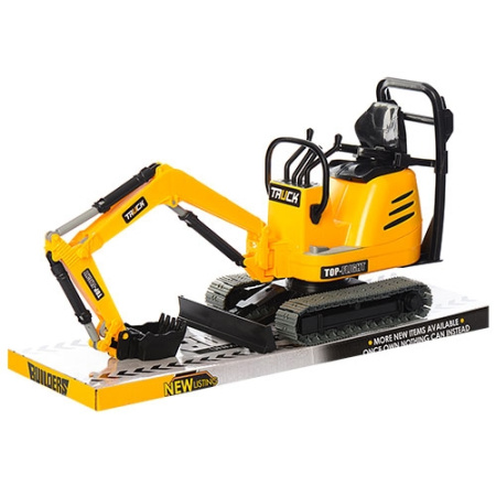 фото Детский экскаватор-бульдозер 220B подвижный ковш (44см)