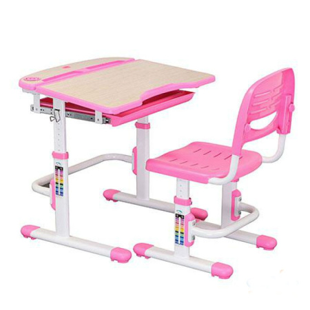 фото Детская парта Bambi C 306-2 регулируемая (розовая)