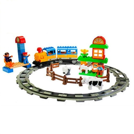 фото Детский конструктор M 0439 U/R "Железная дорога" (6188 А)