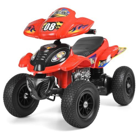 фото Квадроцикл для детей Bambi M 2403ALR-3 резиновые колеса и кожаное сиденье (красный) фото Квадроцикл для детей Bambi M 2403ALR-3 резиновые колеса и кожаное сиденье (красный)