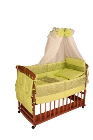 фото Постель Qvatro Однотонная Белая С Цветным Кружевом (8 Элем.) кружево - хаки 60244