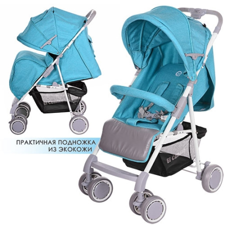 фото Прогулочная коляска для детей книжка M 3420-12 NOTA (голубая)
