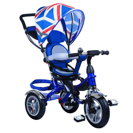 фото Трехколесный детский велосипед TurboTrike M 3114-1A резина (синий)