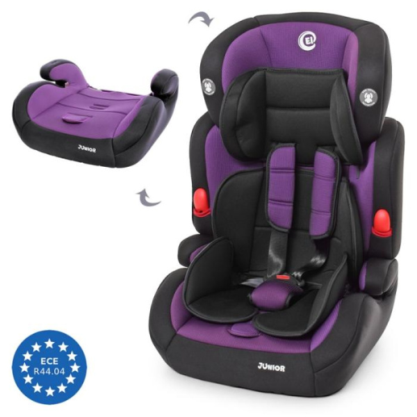 Детское автокресло El Camino ME 1008 JUNIOR Purple бустер 2в1 (фиолетовое)