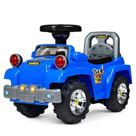 фото Каталка толокар HZ 553-4 джип с музыкой и светом (синий)